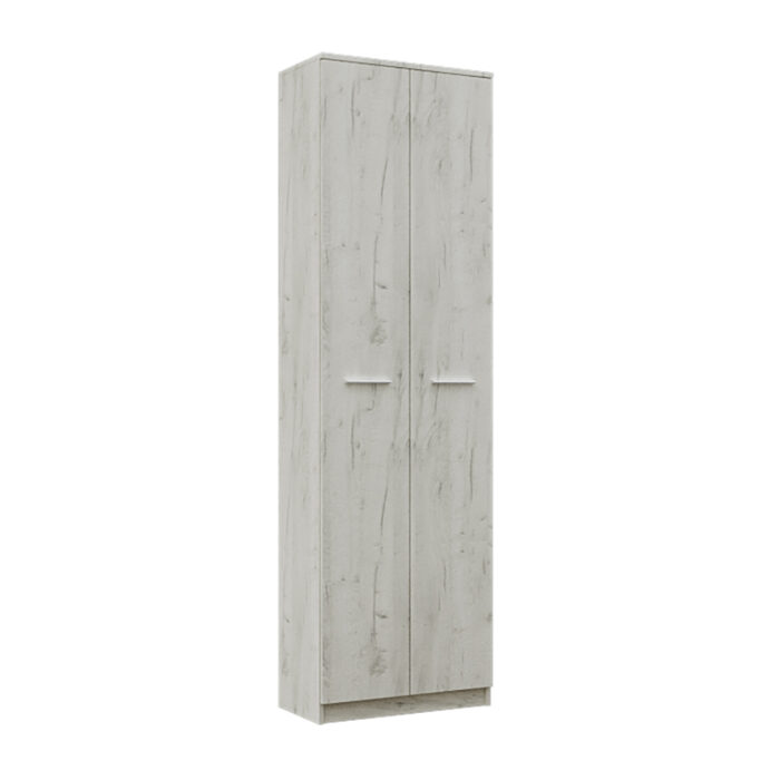 Ντουλάπα Reno με Ράφια Λευκή 60x32x200cm - Image 1