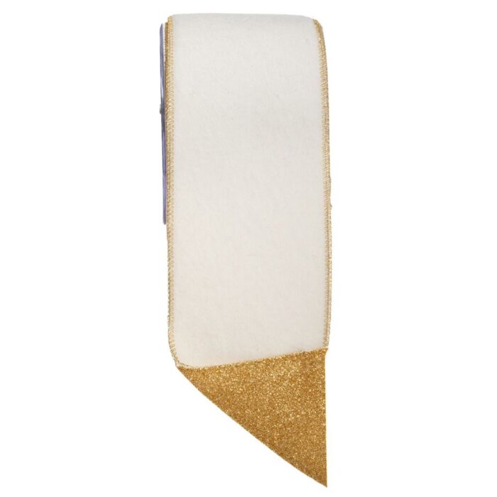 ΚΟΡΔ.DUSTY FUR 10cm x 4.5m ΕΚΡΟΥ-ΧΡΥΣΟ - Image 1