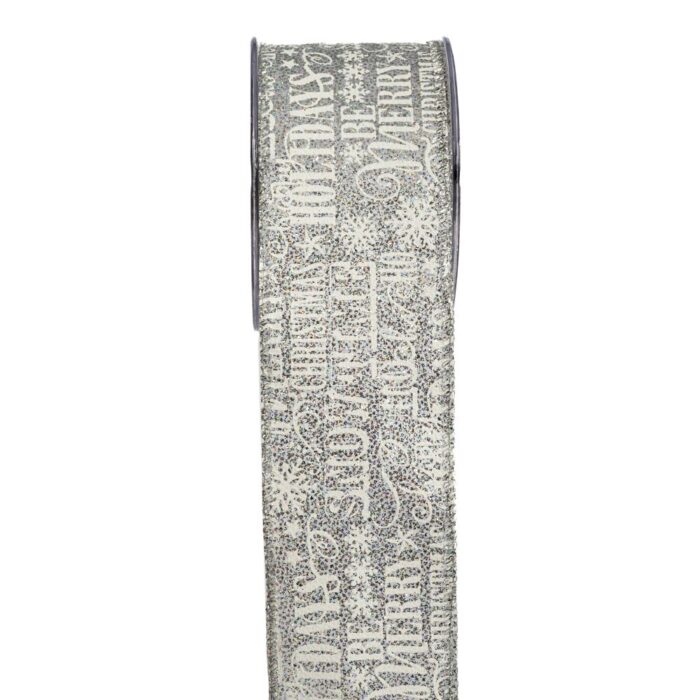 20046 ΚΟΡΔ.SNOW TIME 6,7cmX9m ΑΣΗΜΙ - Image 1