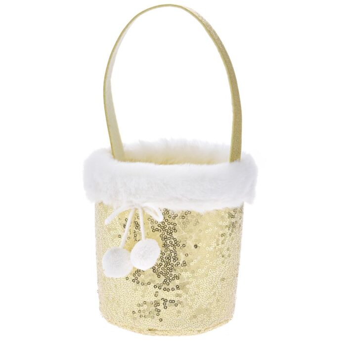 75255 ΧΡΥΣΟ ΤΣΟΧΙΝΟ ΚΑΛΑΘΙ ΜΕ ΧΕΡΙ 14Χ12Χ14ΕΚ - Image 1