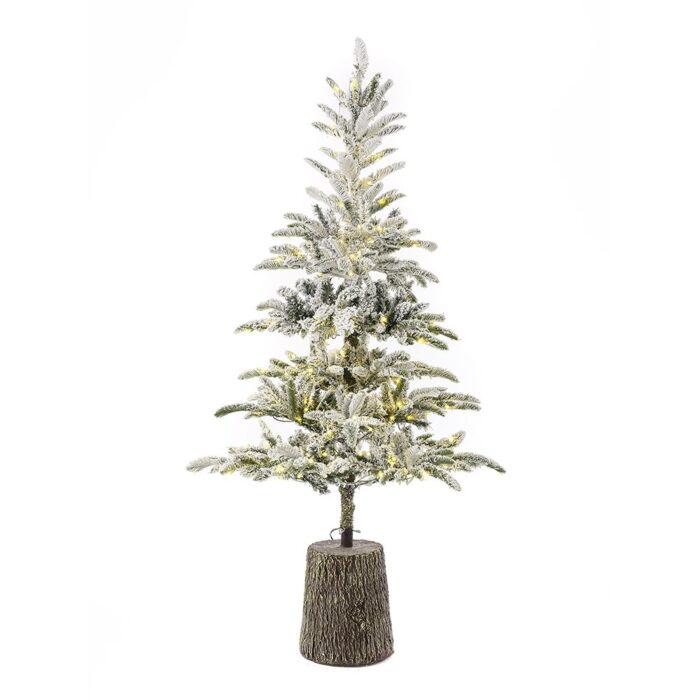 ΔΕΝΔΡΟ PRE-LIT PRINCESS PINE 210EK ME 200 ΛΕΥΚΑ LED ΣΕ FIBER GLASS RESIN ΒΑΣΗ - Image 1
