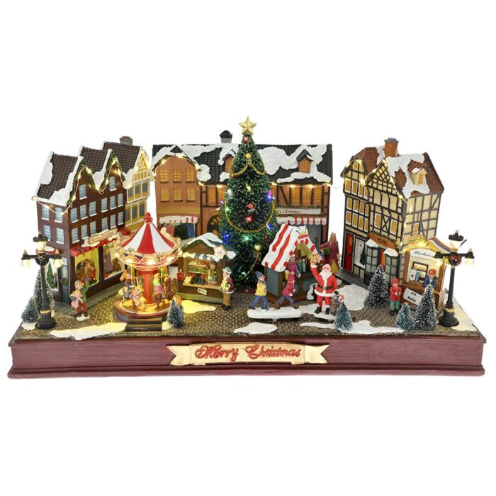 78537 ΧΡΙΣΤΟΥΓΕΝΝΙΑΤΙΚΗ ΑΓΟΡΑ ΜΕ ΦΩΣ ΚΙΝΗΣΗ ΚΑΙ ΜΟΥΣΙΚΗ 54Χ18Χ28ΕΚ ΡΕΥΜΑΤΟΣ - Image 1