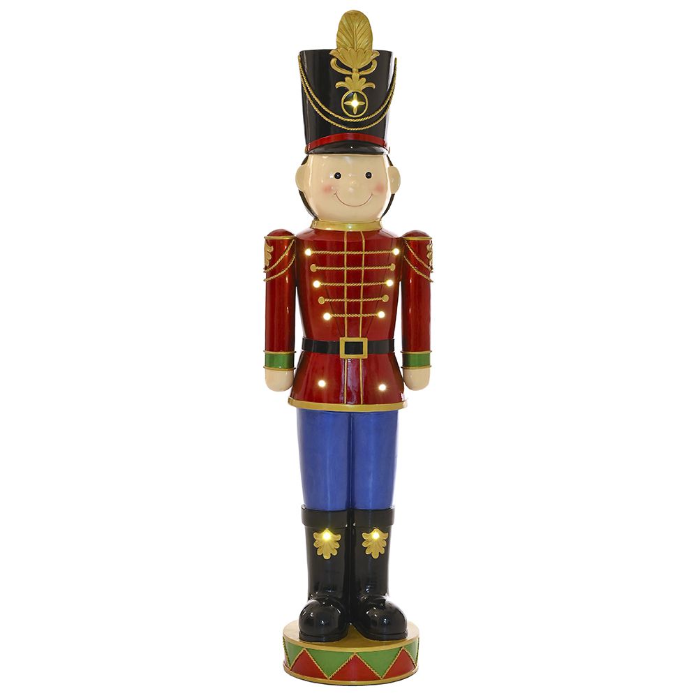 79813 ΚΟΚΚΙΝΟΣ ΠΟΛΥΡΕΖΙΝ ΠΑΙΔΑΚΙ ΣΤΡΑΤΙΩΤΗΣ 28Χ23Χ106ΕΚ ΜΕ ΦΩΣ ΜΠΑΤΑΡΙΑΣ ON OFF - Image 1