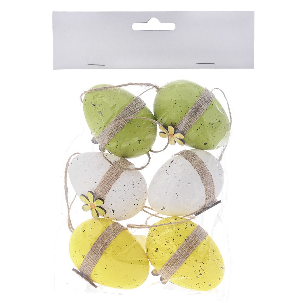 80818 ΠΡΑΣΙΝΑ ΚΙΤΡΙΝΑ ΛΕΥΚΑ ΠΛΑΣΤΙΚΑ ΑΒΓΑ ΣΕΤ 6 ΤΕΜ 4Χ6 ΕΚ - Image 1