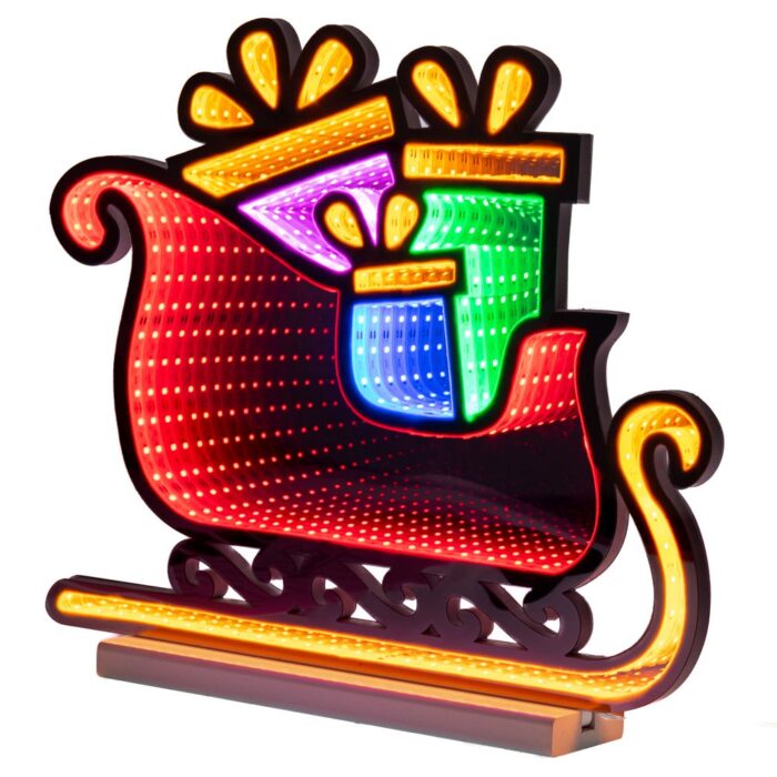 85862 INFINITY ΦΩΤΙΖΟΜΕΝΟ ΕΛΚΗΘΡΟ ΜΕ ΔΩΡΑ 43Χ36ΕΚ ΔΙΠΛΗΣ ΟΨΗΣ ΣΕ ΞΥΛΙΝΗ ΒΑΣΗ - Image 1