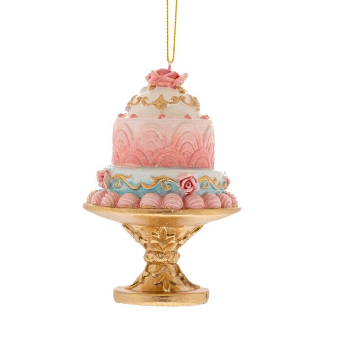 86641 ΡΟΖ ΠΟΛΥΡΕΖΙΝ ΤΟΥΡΤΑ ΚΡΕΜΑΣΤΟ ΣΤΟΛΙΔΙ 7Χ7Χ11ΕΚ - Image 1