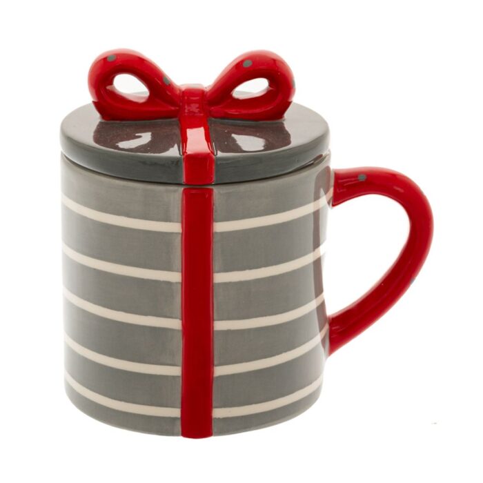 86909 ΓΚΡΙ ΡΙΓΕ ΚΟΥΠΑ ΣΕ ΣΧΗΜΑ ΔΩΡΟΥ 13Χ10Χ12ΕΚ - Image 1