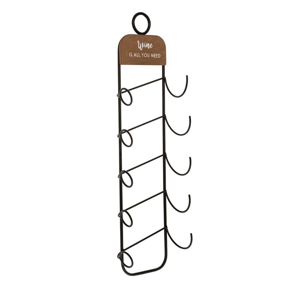 88183 ΜΑΥΡΗ ΜΕΤΑΛΛΙΚΗ ΜΠΟΥΚΑΛΟΘΗΚΗ ΤΟΙΧΟΥ 5 ΘΕΣΕΩΝ 19,5Χ12Χ71ΕΚ - Image 1