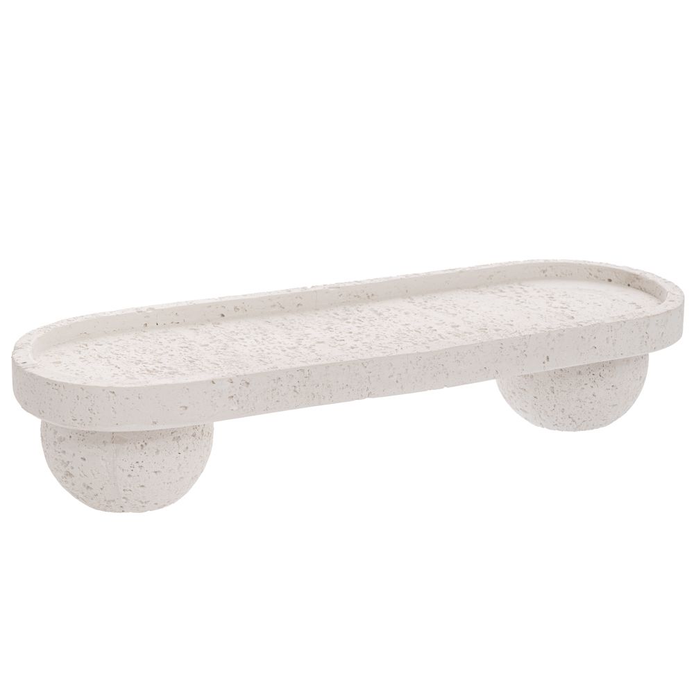 90055 ΠΕΤΡΙΝΗ ΠΙΑΤΕΛΑ 45Χ15Χ10ΕΚ ΛΕΥΚΗ - Image 1