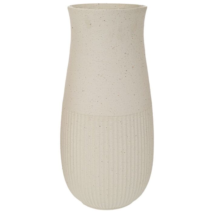 90074 ΚΕΡΑΜΙΚΟ ΒΑΖΟ 24Χ50ΕΚ ΛΕΥΚΟ - Image 1