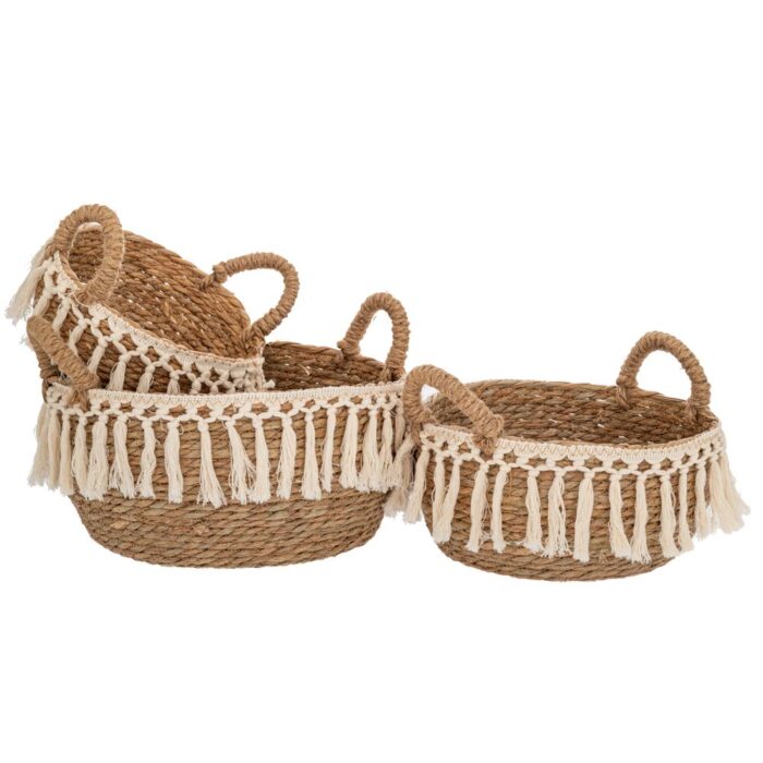 90092 ΣΕΤ 3 ΚΑΛΑΘΙ ΜΕ ΚΡΟΣΙΑ 35Χ17 28Χ15 24Χ10ΕΚ ΣΤΡΟΓΓΥΛΟ - Image 1