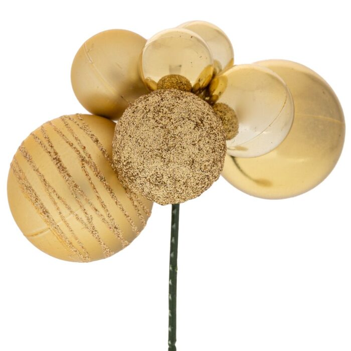 90643 ΠΙΚ ΜΕ ΧΡΥΣΕΣ ΜΠΑΛΙΤΣΕΣ 8ΤΕΜ 15EK - Image 1