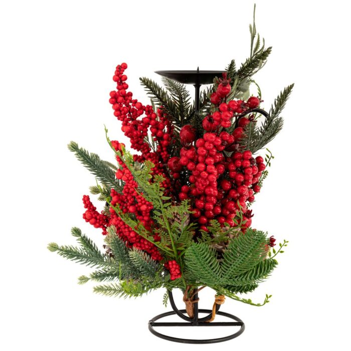 ΠΡΑΣΙΝΟ ΚΗΡΟΠΗΓΙΟ ΜΕ  ΚΟΚΚΙΝΑ BERRIES  ΚΟΥΚΟΥΝΑΡΙΑ 33ΕΚ - Image 1