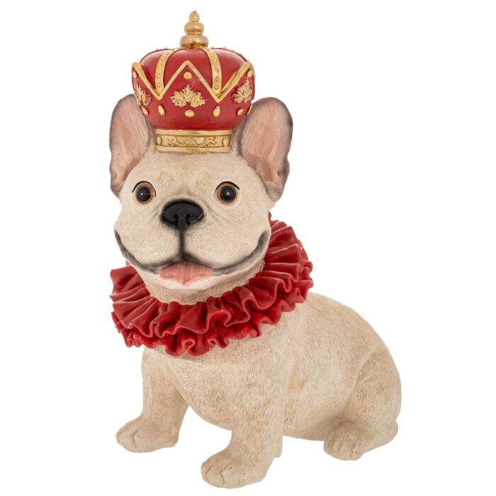 91107 ΛΕΥΚΟΣ ΠΟΛΥΡΕΖΙΝ ΚΑΘΙΣΤΟΣ ΣΚΥΛΟΣ ΜΕ ΚΟΚΚΙΝΟ ΣΤΕΜΜΑ 23Χ13,5Χ28ΕΚ - Image 1