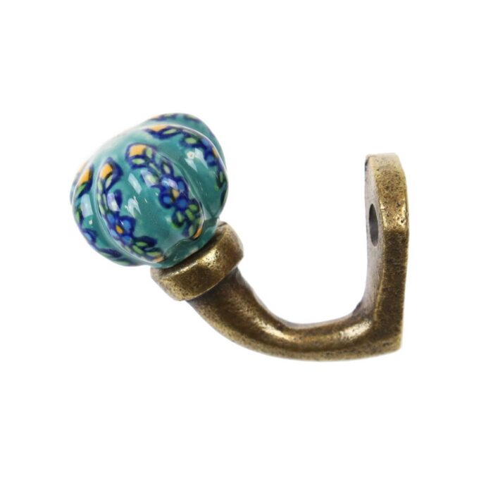 INAC-204 Γάντζος αντικέ onion 3x5εκ. - Τιρκουάζ - Image 1