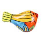 Πόμολο κεραμικό Πουλί 6x3εκ.- Ρίγες - Image 2