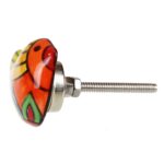 Πόμολο κεραμικό Πουλί 6x3εκ.- Ρίγες - Image 3