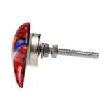 Πόμολο κεραμικό Ψάρι 5x3,5εκ. - Wave κόκκινο - Image 3