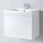 Πάγκος OMEGA WHITE 75 S3BOM075GL0 72x44x60, Νιπτήρας 75x45