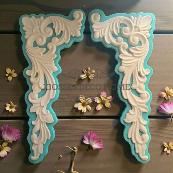 Καλούπι Σιλικόνης Σέτ 2τμχ Γωνίες 16x35x12.5cm Green Diamonds - Image 2