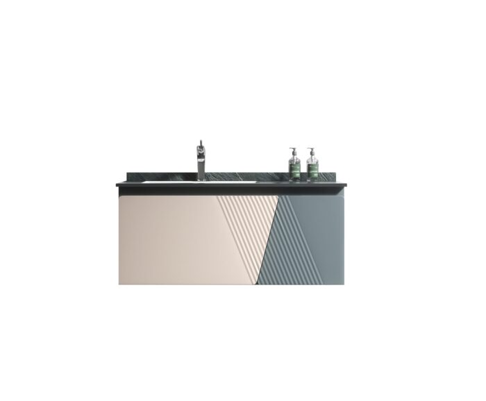 ΣΕΤ ΠΑΓΚΟΥ VICTORIA 100cm PLYWOOD χρ.BEIGE/PETROL S3BVIC100BEPE - Image 1