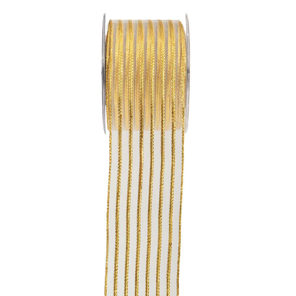 20022 ΚΟΡΔ.ORION 6.3cmX9m ΧΡΥΣΟ - Image 1