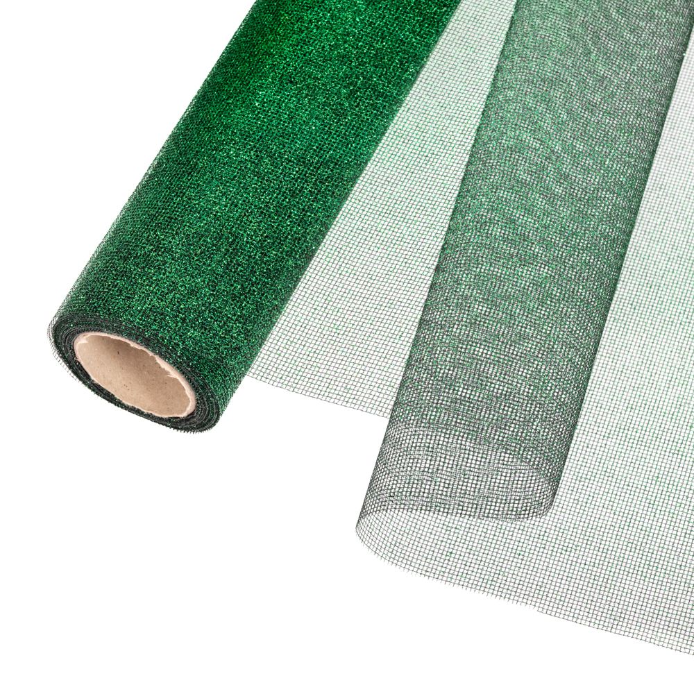 20115 ΥΦΑΣΜΑ NET FULL STRASS 48cmX9m ΠΡΑΣΙΝΟ - Image 1