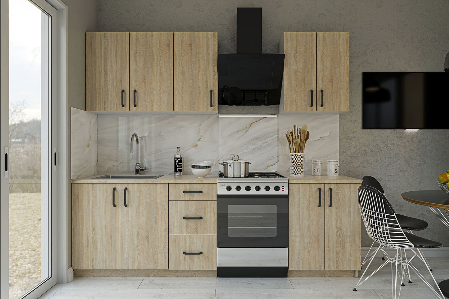 6400 Κουζίνα Melisa 6 Τεμαχίων Σονόμα - Image 1