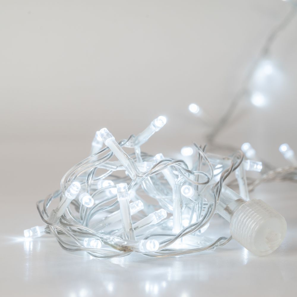 75025 200 LED ΔΙΑΦΑΝΟ ΠΑΓΟΥ ΕΠΕΚΤΕΙΝΟΜΕΝΟ ΣΤΑΘΕΡΟ 10ΜΕΤΡΑ ΕΣΩΤ AND ΕΞΩΤ ΧΩΡΟΥ 5mm - Image 1