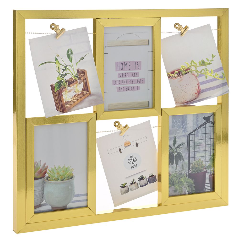 77298 ΧΡΥΣΗ ΠΟΛΥΚΟΡΝΙΖΑ 40x36EK ΓΙΑ 6 ΦΩΤΟ - Image 1