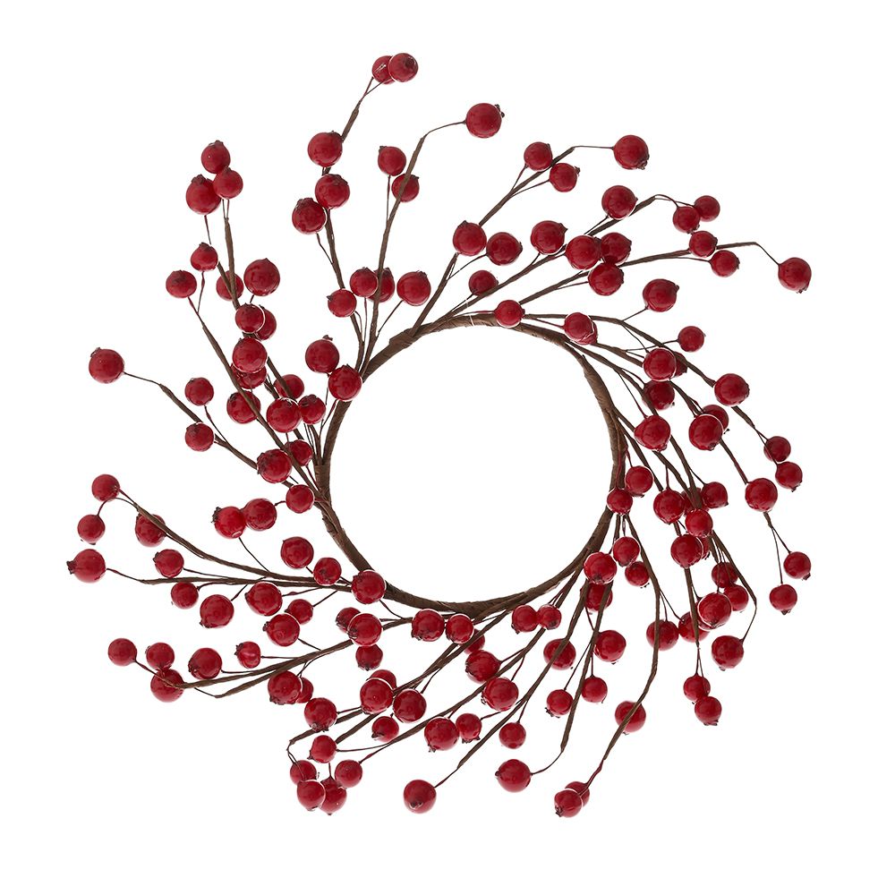 79055 ΣΤΕΦΑΝΙ ΜΕ ΚΟΚΚΙΝΑ BERRIES 30EK - Image 1