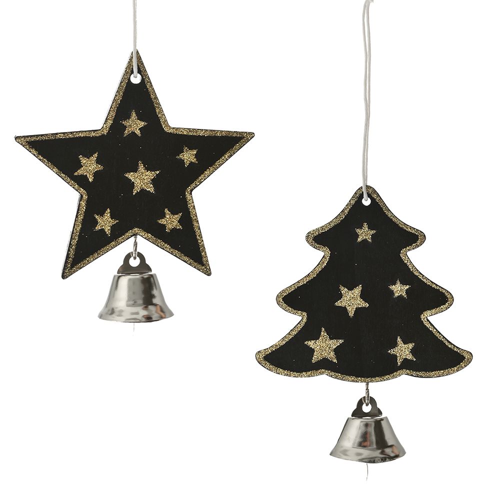 79629 ΜΑΥΡΑ ΚΡΕΜΑΣΤΑ ΣΤΟΛΙΔΙΑ ΑΣΤΕΡΙ ΔΕΝΔΡΟ 2 ΣΧΕΔΙΑ 8Χ10ΕΚ - Image 1