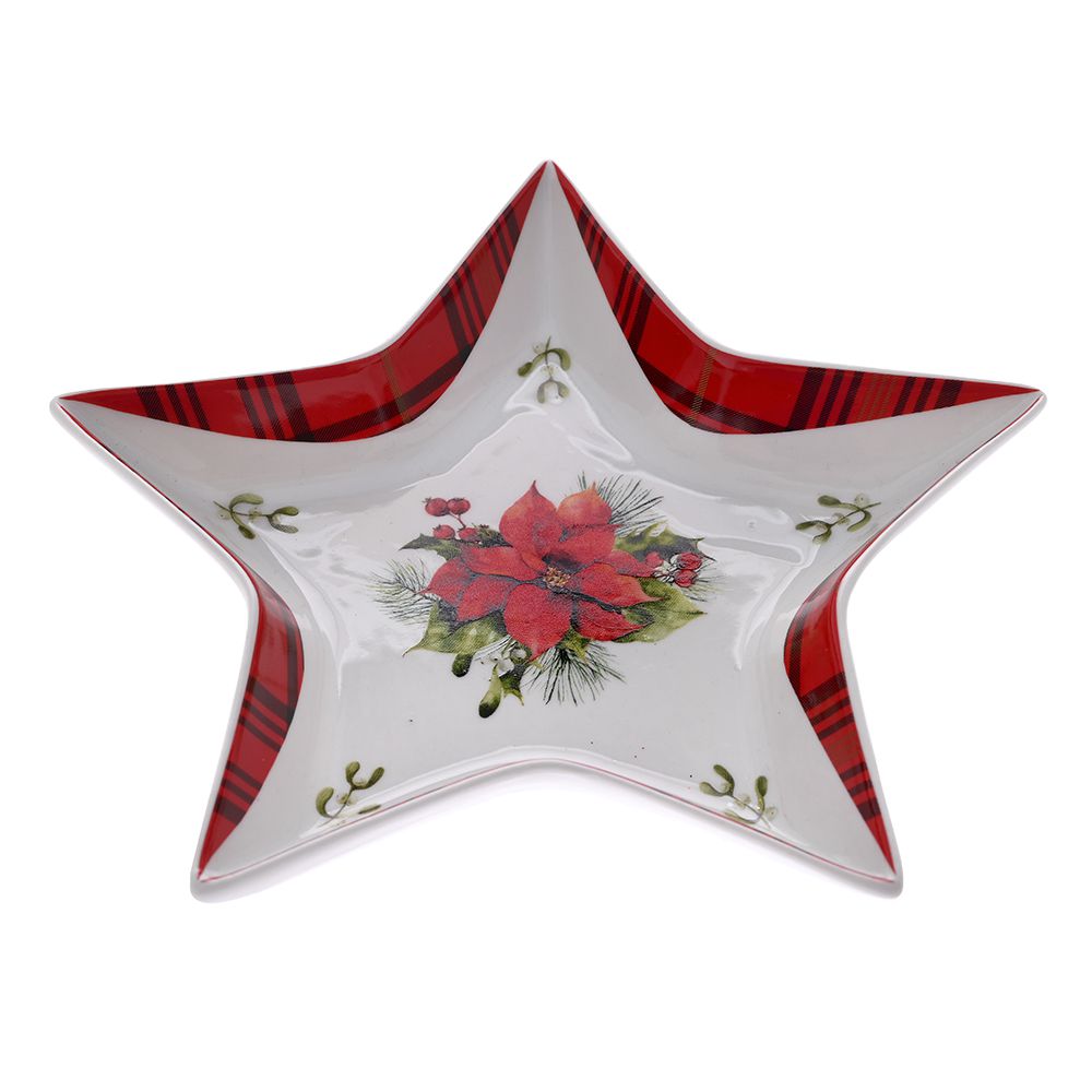 79877 POINSETTIA ΑΣΤΕΡΙ ΠΙΑΤΟ ΠΟΡΣΕΛΑΝΗΣ 19ΕΚ - Image 1