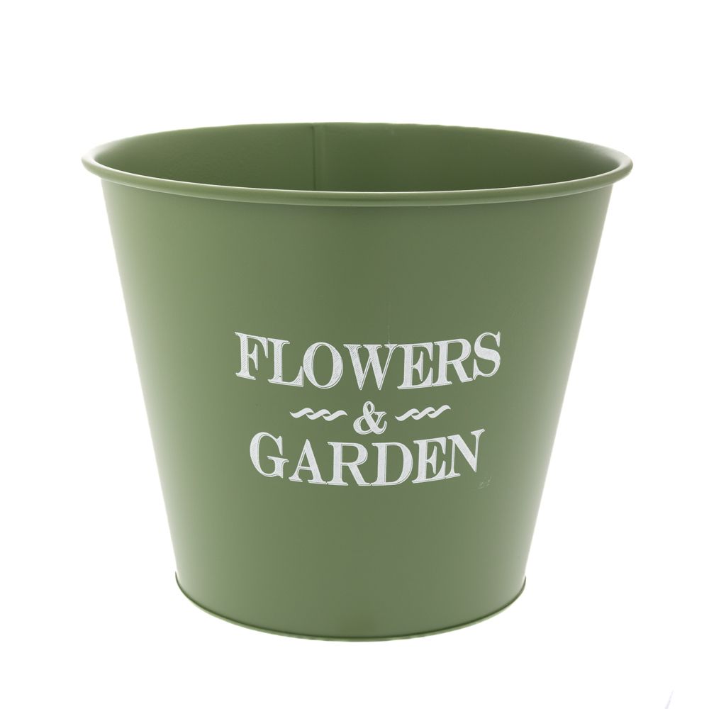 85644 ΠΡΑΣΙΝΟ ΜΕΤΑΛΛΙΚΟ ΚΟΥΒΑΔΑΚΙ 30Χ25ΕΚ (flower AND garden) - Image 1