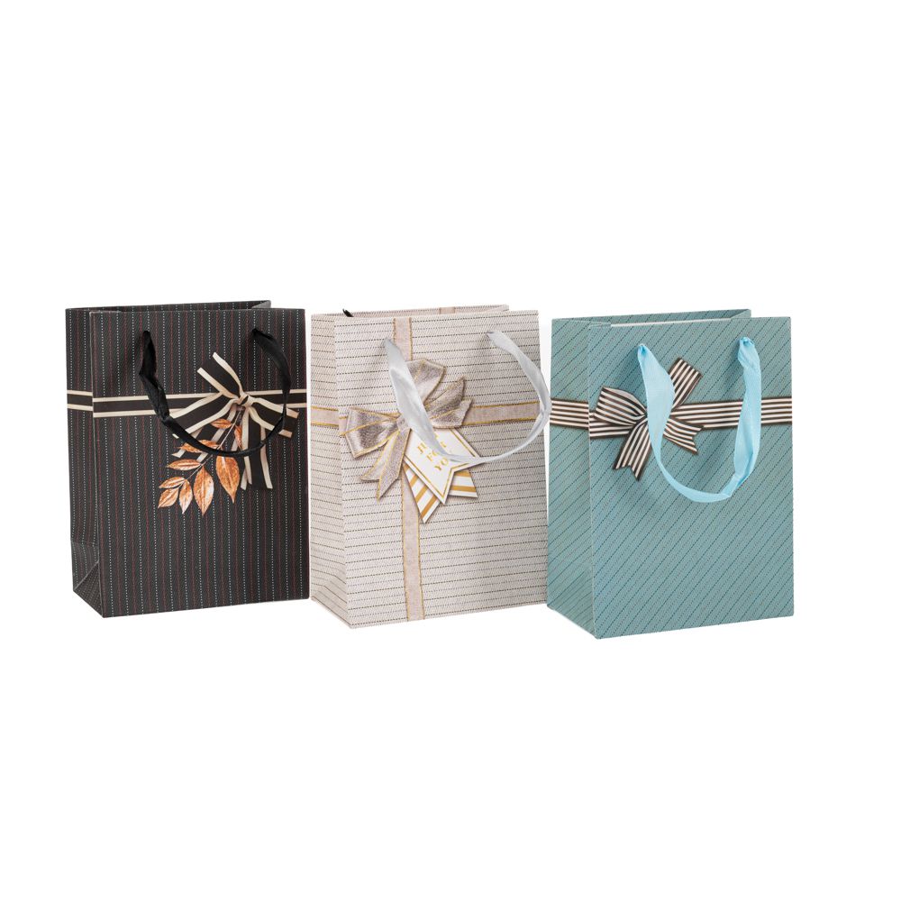 88824 ΧΑΡΤΙΝΗ ΣΑΚΟΥΛΑ ΜΕ ΦΙΟΓΚΟ 4 ΣΧΕΔΙΑ 25X33X12EK - Image 1