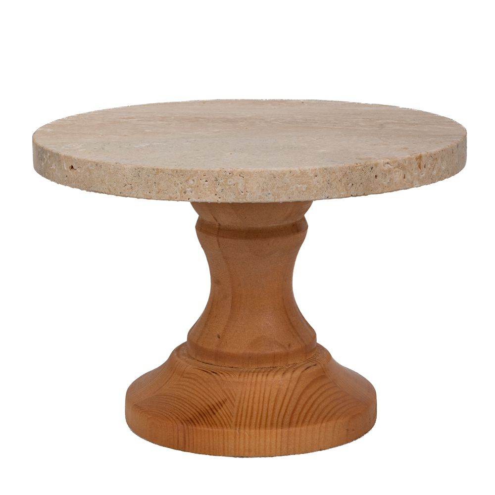 88973 ΜΑΡΜΑΡΙΝΗ ΒΑΣΗ ΣΕ ΞΥΛΙΝΟ ΠΟΔΙ 25Χ17ΕΚ - Image 1