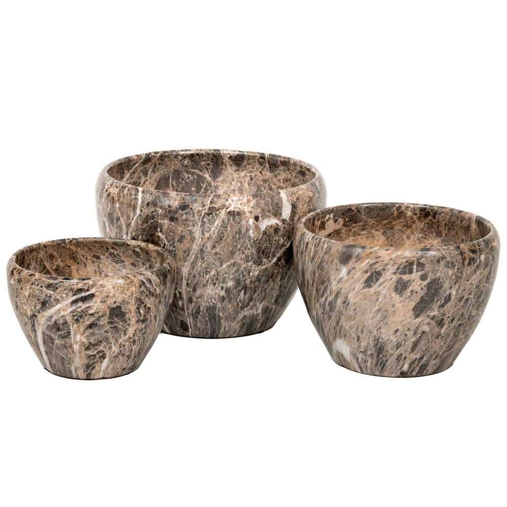 89225 ΚΕΡΑΜΙΚΟ ΚΑΣΠΩ ΣΕΤ 3 ΕΦΕ ΓΚΡΙ ΜΑΡΜΑΡΟΥ 29X18 23X16 19X12 - Image 1