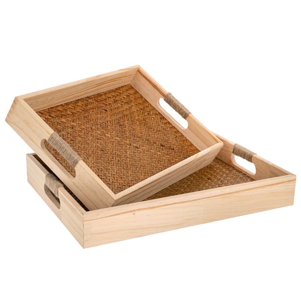 90180 ΣΕΤ 2 ΞΥΛΙΝΟΣ ΔΙΣΚΟΣ ΜΕ ΨΑΘΑ 40Χ30Χ6 35Χ25Χ6ΕΚ ΠΑΡ ΜΟ - Image 1