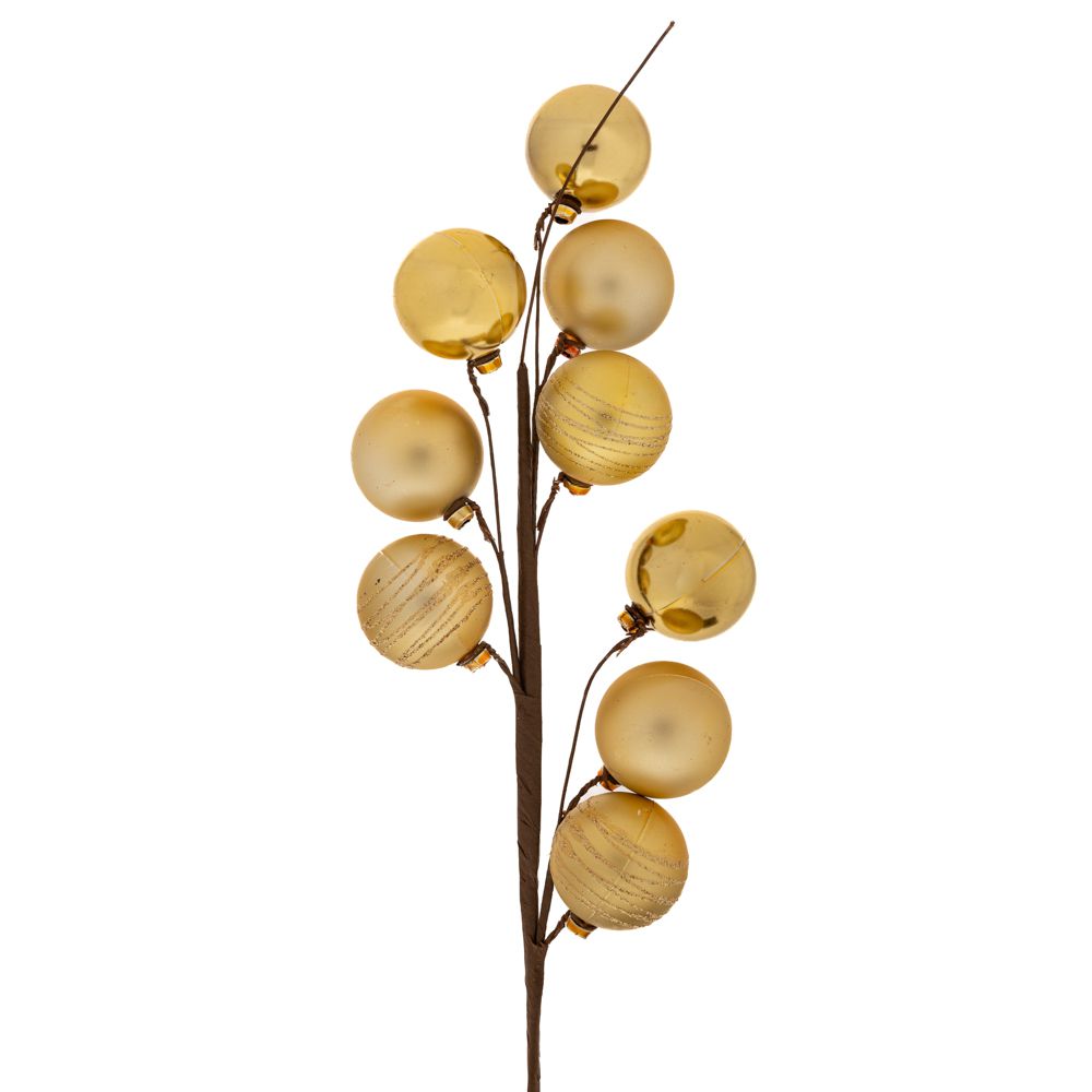 90638 ΧΡΥΣΟ ΚΛΑΔΙ ΜΕ 9 ΜΠΑΛΛΙΤΣΕΣ 45ΕΚ - Image 1