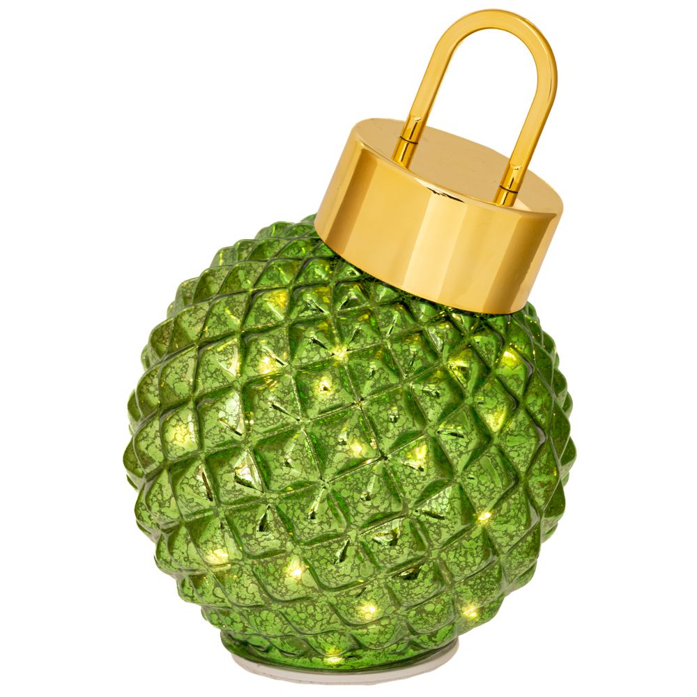 90915 ΠΡΑΣΙΝΗ ΓΥΑΛΙΝΗ ΜΠΑΛΑ ΜΕ LED ΦΩΣ Φ18ΕΚ ΜΠΑΤΑΡΙΑΣ ΠΕΡΙΣΤΡΕΦΟΜΕΝΗ - Image 1