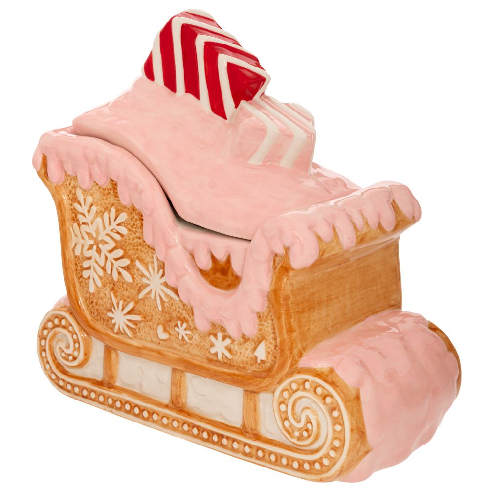 90940 GINGERBREAD ΚΕΡΑΜΙΚΗ ΜΠΙΣΚΟΤΙΕΡΑ ΣΕ ΣΧΗΜΑ ΕΛΚΗΘΡΟ 25Χ13Χ24ΕΚ - Image 1