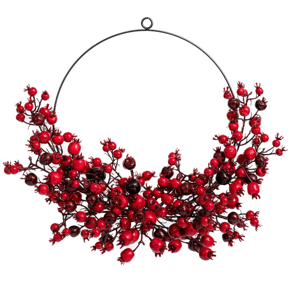 91064 ΣΤΕΦΑΝΙ ΜΕ ΚΟΚΚΙΝΑ BERRIES 30ΕΚ - Image 1