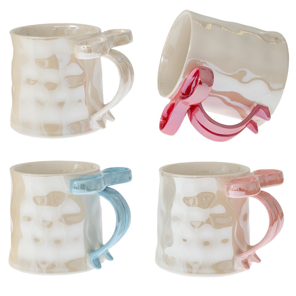 91494 ΚΡΕΜ ΚΕΡΑΜΙΚΗ ΚΟΥΠΑ ΜΕ ΧΕΡΟΥΛΙ ΦΙΟΓΚΟ ΣΕ 4 ΧΡΩΜΑΤΑ - Image 1