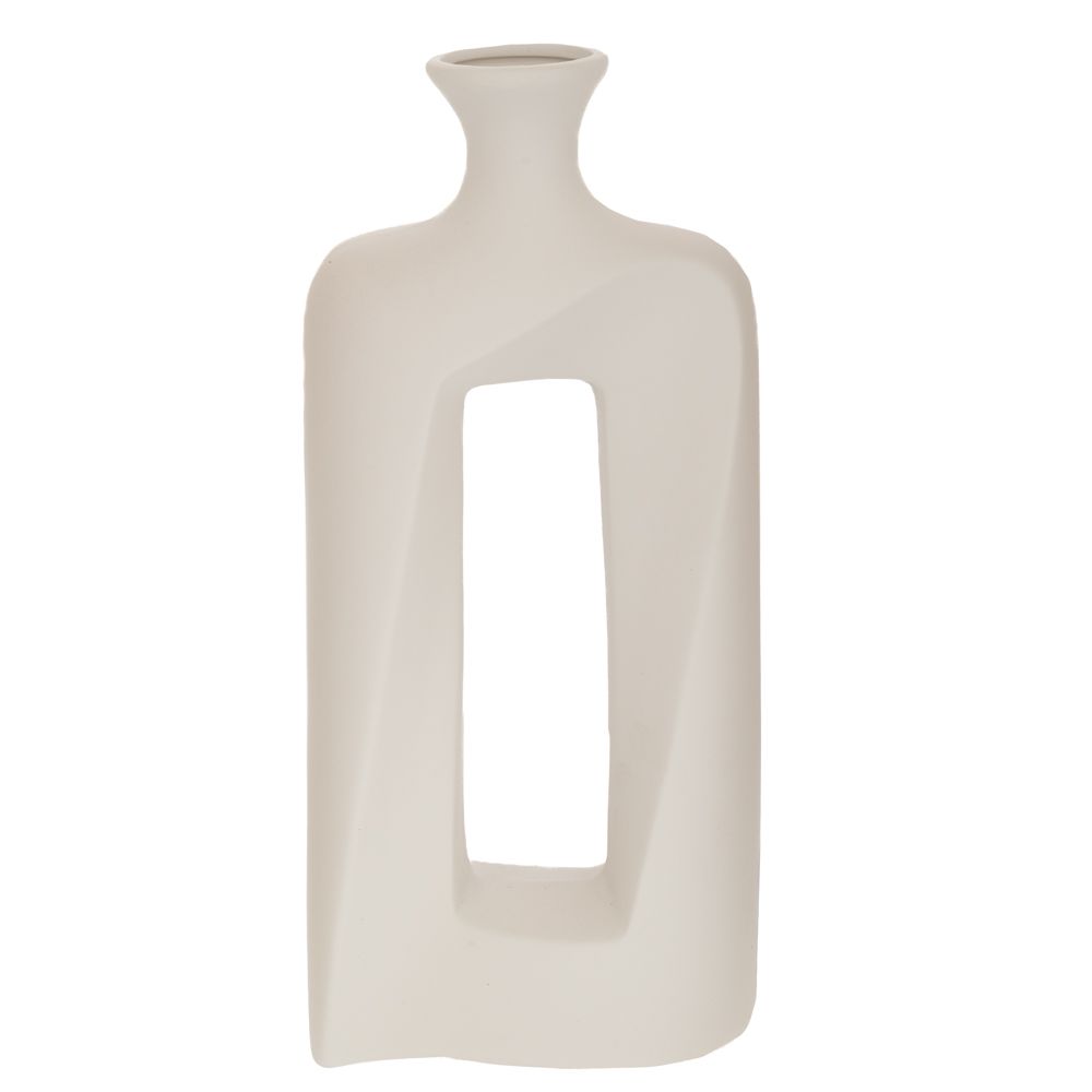 91525 ΛΕΥΚΟ ΚΕΡΑΜΙΚΟ ΒΑΖΟ 15Χ7Χ31ΕΚ - Image 1