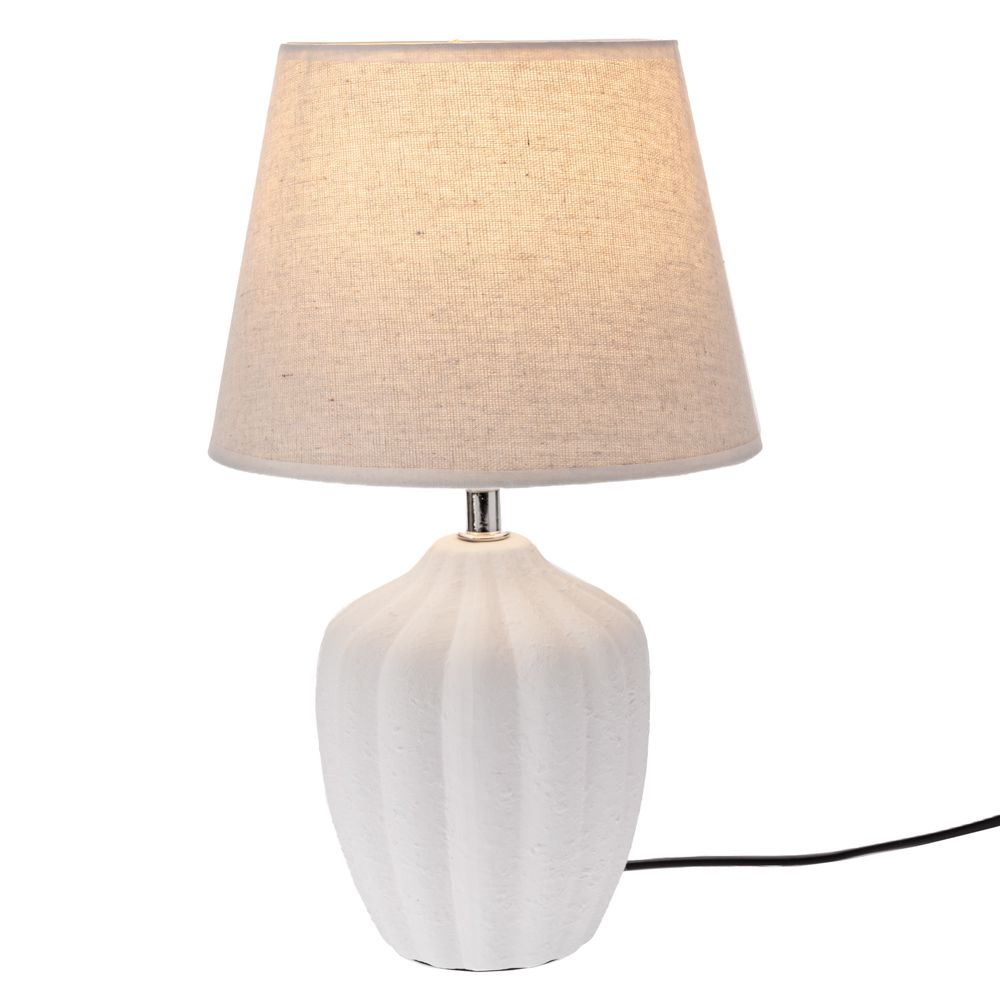 91553 ΛΕΥΚΟ ΚΕΡΑΜΙΚΟ ΛΑΜΠΑΤΕΡ ΜΕ ΛΕΥΚΟ ΚΑΠΕΛΟ Φ20Χ31,5ΕΚ - Image 1