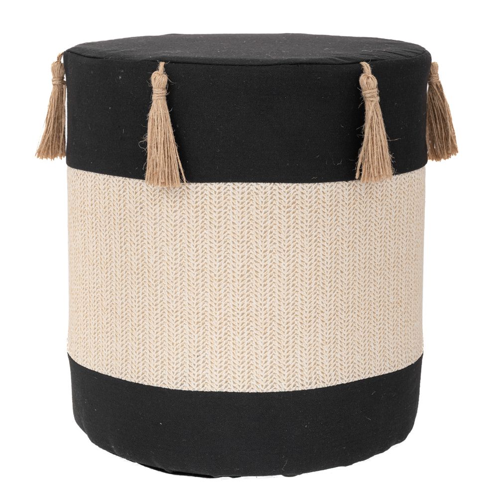 91738 ΣΚΑΜΠΟ ΥΦΑΣΜΑΤΙΝΟ ΜΑΥΡΟ ΚΡΕΜ ΜΕ ΦΟΥΝΤΑΚΙΑ Φ34Χ37ΕΚ - Image 1