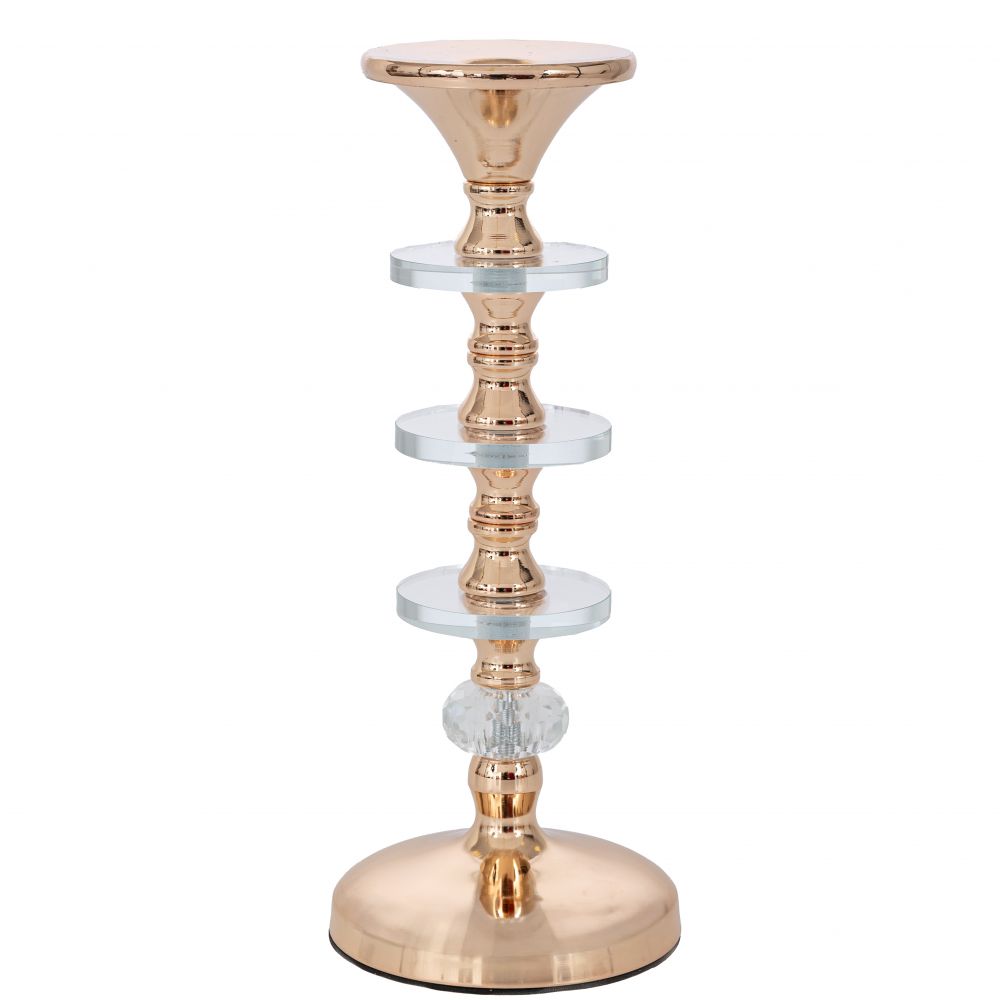 91769 ΧΡΥΣΟ ΜΕΤΑΛΛΙΚΟ ΚΗΡΟΠΗΓΙΟ ΜΕ ΑΚΡΥΛΙΚΕΣ ΛΕΠΤΟΜΕΡΕΙΕΣ Φ11Χ29ΕΚ - Image 1