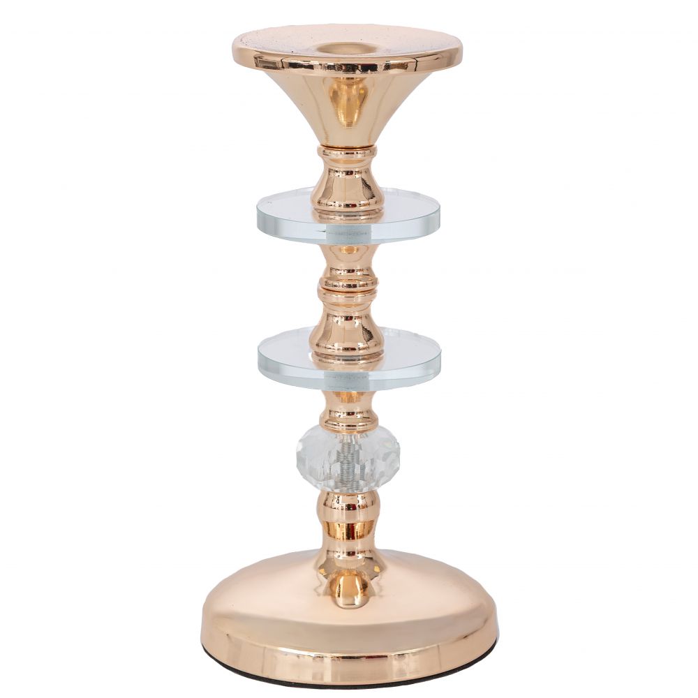 91770 ΧΡΥΣΟ ΜΕΤΑΛΛΙΚΟ ΚΗΡΟΠΗΓΙΟ ΜΕ ΑΚΡΥΛΙΚΕΣ ΛΕΠΤΟΜΕΡΕΙΕΣ Φ11Χ24ΕΚ - Image 1