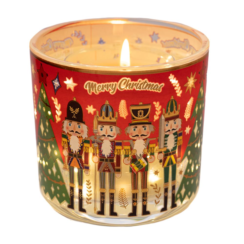 91812 ΚΕΡΙ ΣΕ ΒΑΖΑΚΙ ΜΕ ΚΑΡΥΟΘΡΑΥΣΤΗ AND ΑΙΣΘΗΤΗΡΑ ΜΕ ΛΑΜΠΑΚΙΑ ΣΕ 3 ΣΧΕΔΙΑ - Image 1