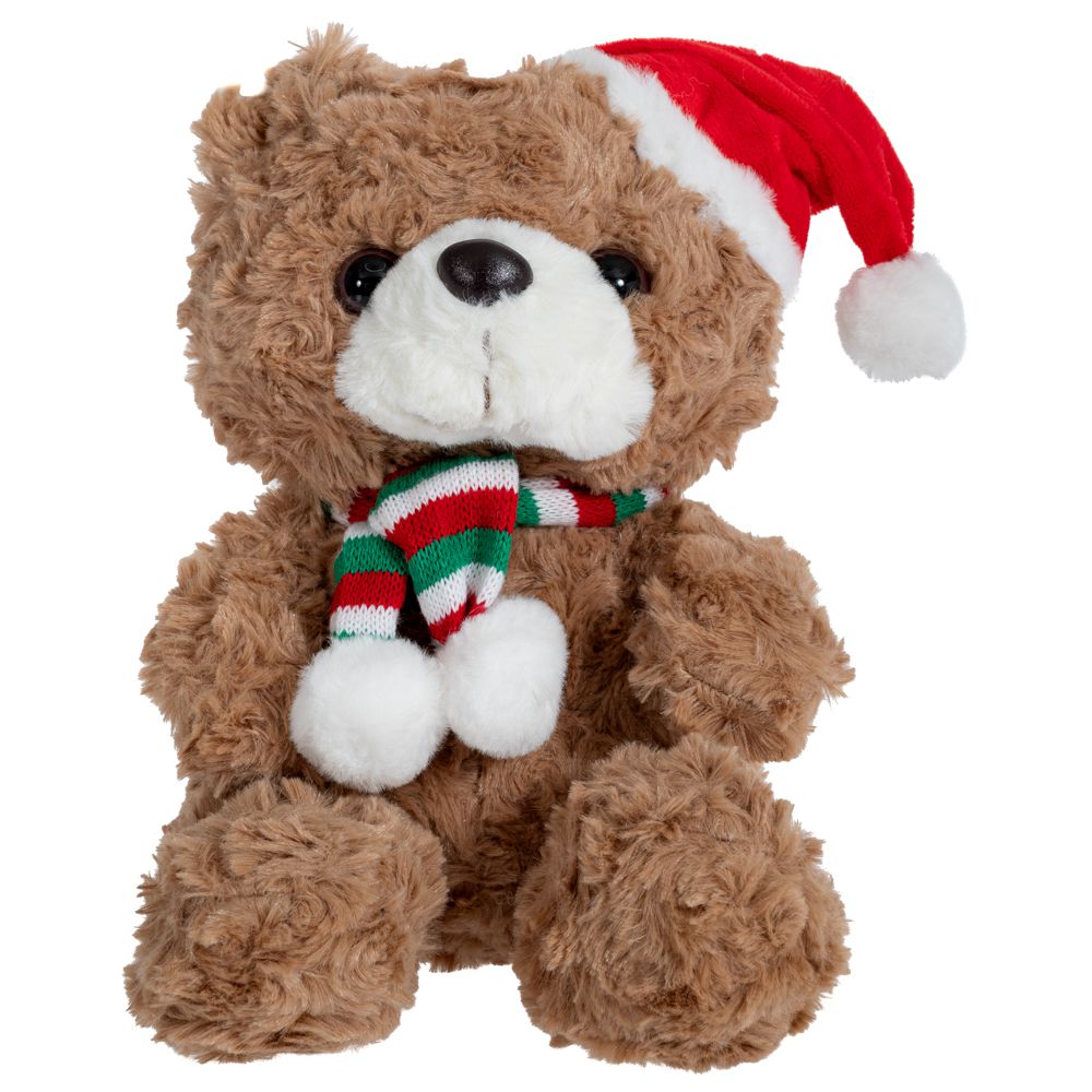 91940 ΚΑΦΕ ΛΟΥΤΡΙΝΟ ΑΡΚΟΥΔΑΚΙ ΜΕ ΚΟΚΚΙΝΟ ΣΚΟΥΦΟ AND ΚΑΣΚΩΛ 16Χ16Χ22ΕΚ - Image 1